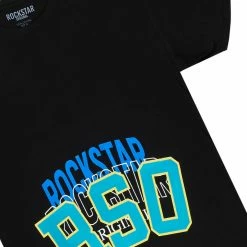 MENS TRACK SETS ROVER T-SHIRT/PANT SET- BLACK