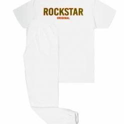 Hot Sale ⭐ MENS TRACK SETS CASEY T-SHIRT/PANT SET-WHITE 💯 13 MENS TRACK SETS CASEY T-SHIRT/PANT SET-WHITE