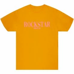 MENS TEES OCTAVIO PRINTED T-SHIRT-ORANGE/PINK Tops