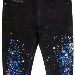 MENS JEANS POLLOCK PAINTER JEAN-BLACK Denim