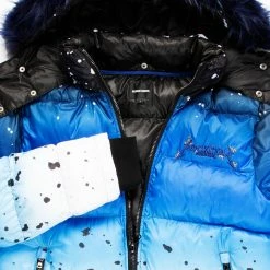 BOYS OUTERWEAR KIDS CURRY 2.0 PUFFER JACKET- BLUE/BLACK
