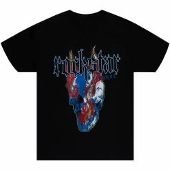 MENS TEES PYROH GRAPHIC T-SHIRT-BLACK