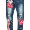 MENS JEANS PASQUAL BANDANA JEAN-BLUE Denim