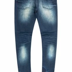 MENS JEANS PASQUAL BANDANA JEAN-BLUE Denim