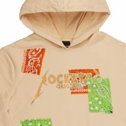 MENS HOODIES & SWEATSHIRTS RAE GRAPHIC HOODIE-ORANGE/GREEN