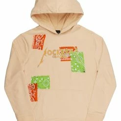 MENS HOODIES & SWEATSHIRTS RAE GRAPHIC HOODIE-ORANGE/GREEN