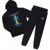 MENS TRACK SETS RAINBOW HOODIE TRACKSET-BLACK