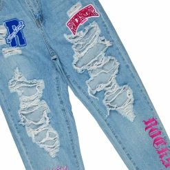 WOMENS JEANS RAYNE DISTRESSED BOYFRIEND JEAN-LIGHT WASH Best Seller