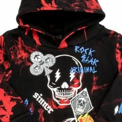 BOYS HOODIES & SWEATSHIRTS KIDS SNOH HOODIE-BLACK/RED
