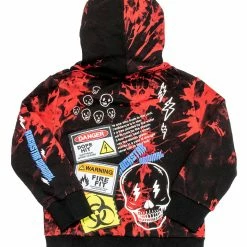 BOYS HOODIES & SWEATSHIRTS KIDS SNOH HOODIE-BLACK/RED