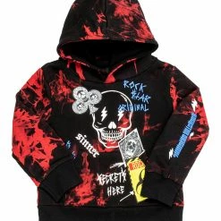BOYS HOODIES & SWEATSHIRTS KIDS SNOH HOODIE-BLACK/RED