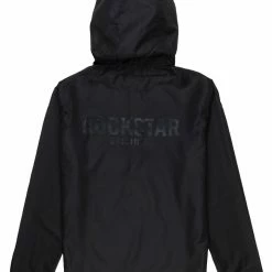 MENS JACKETS Jackets & Outerwear REUBEN WINDBREAKER-BLACK