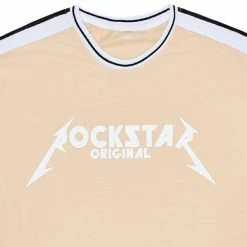 MENS TEES RICE GRAPHIC T-SHIRT-BEIGE Tops