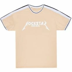 MENS TEES RICE GRAPHIC T-SHIRT-BEIGE Tops