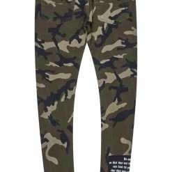 MENS JEANS Denim RIDGE PRINTED JEAN- GREEN
