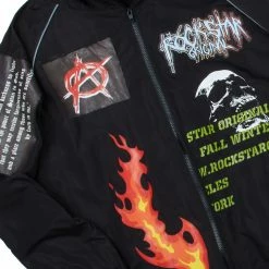 MENS TRACK SETS RIDGE ZIPPER JACKET TRACK SET-BLACK