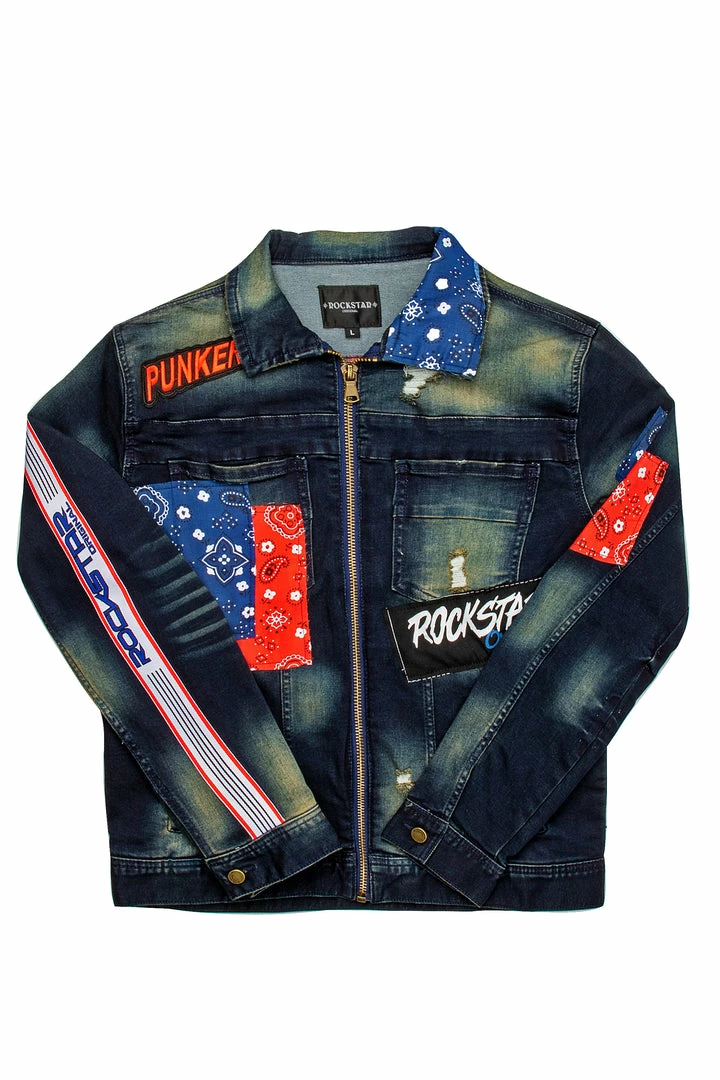 Best Pirce 😍 MENS DENIM JACKETS RIKU DENIM JACKET-DARK WASH 🔔 1 MENS DENIM JACKETS RIKU DENIM JACKET-DARK WASH