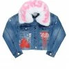 WOMENS JACKETS Best Seller ROSE DENIM JACKET-MED. WASH