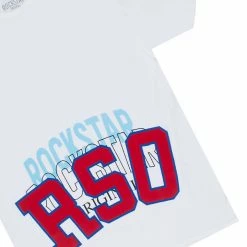 MENS TRACK SETS ROVER T-SHIRT/PANT SET- WHITE