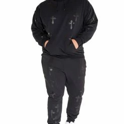 MENS TRACK SETS STARK TRACK SET-BLACK