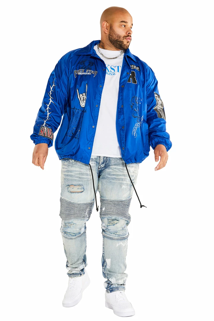 Discount ⭐ MENS JACKETS SYMBA NYLON JACKET-ROYAL BLUE 😀 1 MENS JACKETS SYMBA NYLON JACKET-ROYAL BLUE