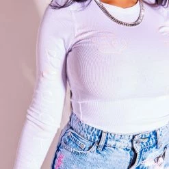 Coupon ⌛ WOMENS TEES BANKROLL RIBBED LONG SLEEVE TEE-WHITE Best Seller ⌛ 8 WOMENS TEES BANKROLL RIBBED LONG SLEEVE TEE-WHITE Best Seller