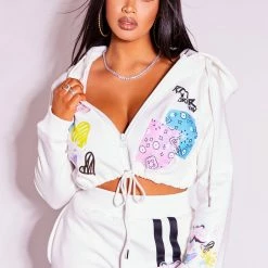 WOMENS TRACK SETS LESSIE TRACKSET-WHITE