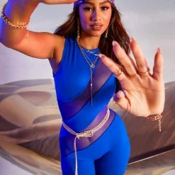 WOMENS ROMPERS & JUMPSUITS Best Seller MELODY CUTOUT ROMPER-ROYAL BLUE