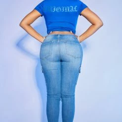 Top 10 โค๏ธ WOMENS TEES SLOANE RUCHED SIDE CROP TEE-ROYAL BLUE ๐ 11 WOMENS TEES SLOANE RUCHED SIDE CROP TEE-ROYAL BLUE