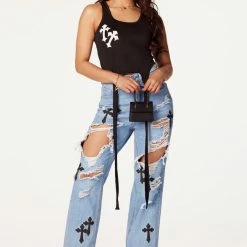 WOMENS TOPS Mallory Black Tank Best Seller