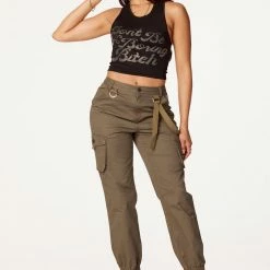 WOMENS TOPS Best Seller DON't BE BORING TANK-BLACK