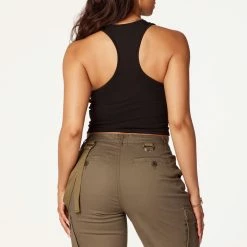 WOMENS TOPS Best Seller DON't BE BORING TANK-BLACK