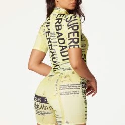 WOMENS ROMPERS & JUMPSUITS Best Seller DELILAH ROMPER-YELLOW