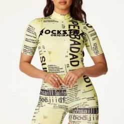 WOMENS ROMPERS & JUMPSUITS Best Seller DELILAH ROMPER-YELLOW