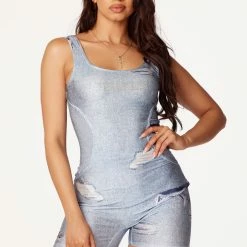 WOMENS ROMPERS & JUMPSUITS Logan Denim Blue Romper Best Seller