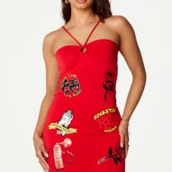 WOMENS DRESSES Best Seller Prayers Up Red Mini Dress