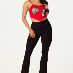 WOMENS TOPS Pepper Red Bandana Hem Tank Best Seller