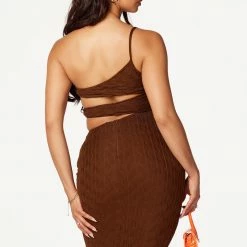 WOMENS DRESSES Adaline Brown Maxi Dress