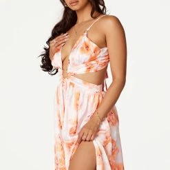 WOMENS DRESSES Best Seller Vanessa Peach Maxi Dress