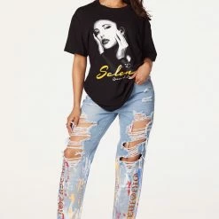 WOMENS TEES All Hail The Queen Black Oversized Tee Best Seller