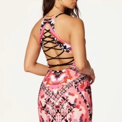 WOMENS DRESSES Nayeli Fuchsia Printed Maxi Dress