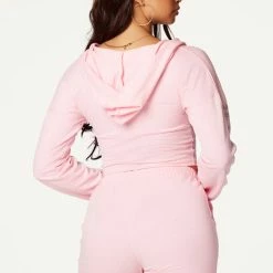 WOMENS SHORT SETS Sydney Pink Lace Up Short Set