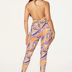 WOMENS ROMPERS & JUMPSUITS Kamilla Orange Printed Jumpsuit Best Seller