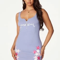 WOMENS DRESSES Best Seller Adriana Chambray Mini Dress