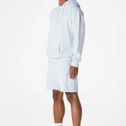 MENS SHORT SETS DIMITRI HOODIE SHORT SET-PALE BLUE Track Sets