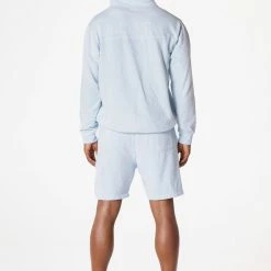 Cheap 👏 MENS SHORT SETS DIMITRI HOODIE SHORT SET-PALE BLUE Track Sets 😀 9 MENS SHORT SETS DIMITRI HOODIE SHORT SET-PALE BLUE Track Sets