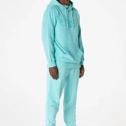MENS TRACK SETS DIMITRI HOODIE TRACKSET-AQUA