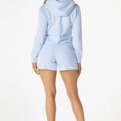 WOMENS SHORT SETS BASIC VALERIA SHORT SET-BABY BLUE