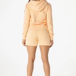 WOMENS SHORT SETS BASIC CASSIDY SHORT SET-PEACH