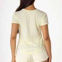 WOMENS TEES Best Seller BASIC SUTTON TEE-YELLOW